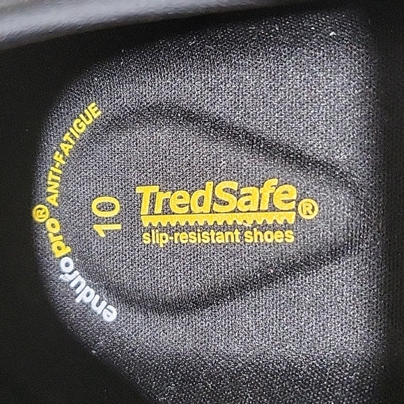TredSafe Slip Resistant Black Slip On Womens Size 10 - Picture 10 of 11